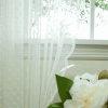 Beautiful Jacquard Sheer Lace Curtain Pair - Lovely Dot 84 L - SL