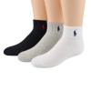 Polo Ralph Lauren boys quarter socks black/grey/white 6pairs - 4-7 (shoe size 10-13)