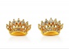 Juicy Couture Crown Stud Earrings in Gold