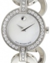 Movado Women's 606265 Belamoda Stainless-Steel with Diamonds Mother of pearl Dial Bracelet Watch