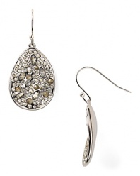 Elegant and understated. Alexis Bittar perfectly easy-chic accessorizing with this pair of rhodium and Swarovski crystal drop earrings.