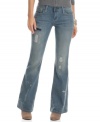In an on-trend flared style, these Do Denim destroyed jeans are perfect for casual '70s-inspired looks!