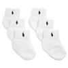 Polo Ralph Lauren boys newborn (0-6months) white socks 6pairs