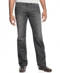 Dial up your denim look with these straight-leg jeans  from Lucky Brand Jeans.