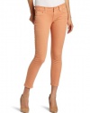 7 For All Mankind Women's Crop Skinny Jean in Peach
