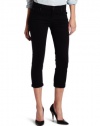 7 For All Mankind Women's The Skinny Crop and Roll Skinny Jean in Clean Black