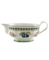 Bring the lush bounty of the French countryside to your table with this charming gravy boat. Fresh summer fruits and leaf garland adorn sculpted porcelain from Villeroy & Boch.