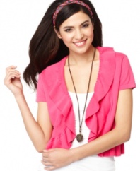Ruffles update Style&co.'s essential shrug for spring. Try it with your favorite tank tops and camis! (Clearance)