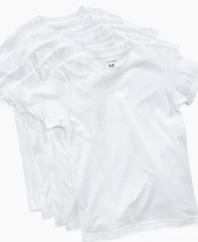 Nothing beats a classic.  Get a bounty of basic white tees with this five-pack from Greendog.
