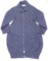 Stella McCartney womens chunky knit button front sweater