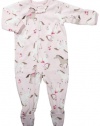 Carter's Pink Horse Footed Fleece Pajamas 2t-5t (3t)