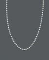 Showcasing a pendant or shining alone, this versatile bead chain crafted from 14k white gold is always picture perfect. Adjustable. Approximate length: 16-20 inches.