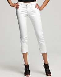 AG Adriano Goldschmied Jeans - The Premiere Cuff Crop in White