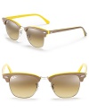 These timelessly chic sunglasses feature a simple design and a contrast trim for a pop of color.