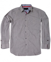 Go small. With subdued check pattern, this shirt from No Retreat is the subtle style you've been looking for.