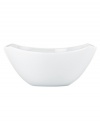 Feature modern elegance on your menu with the Classic Fjord small bowl from Dansk dinnerware. Dishes in this set have glossy white porcelain with a fluid, sloping edge for a look that's totally fresh.