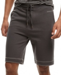 Add some sporty style to your summer look with these knit shorts from Mac Ecko Cut & Sew.