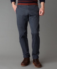 Where jeans end and khakis begin. These Dockers slim-fit pants are a whole new breed for the modern man.
