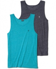 Cool off. Stay comfortable in this lightweight tank from Volcom.
