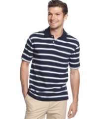 Slide into the day in stripes with this John Ashford shirt for a look that will keep you smiling all day.