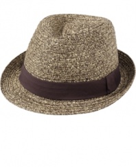 What a character. Showcase your personality with this swanky hat from American Rag.