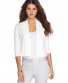 A layering staple, this Calvin Klein open-front cardigan is perfect for pairing with all your favorite pieces!