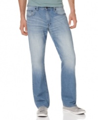 Blasted blues. These American Rag jeans get a dose of cool, casual style.