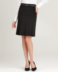 A chic black skirt is a wardrobe essential. Style&co.'s version features a sophisticated peplum of box pleats for textural appeal. (Clearance)