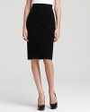 Embrace the subtleties of timeless chic with a notched banded waist on this T Tahari Pencil skirt.