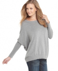 176 Clothing's super-soft sweater is like wearing layers without the fuss. The draped sleeves create the on-trend look you want!