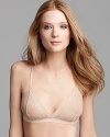 Be comfortably sexy in this soft bra in elegant soft stretch bands of chevron lace. Style #DOLCE1301
