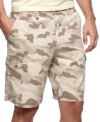 Hide in plaid sight. These camo cargo shorts from Club Room add a new dose of cool to your basics.