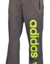 Adidas Originals Men's Block Fleece Track Pants-Dark Heather Gray
