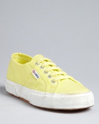 Superga reinvents the Classic Canvas sneaker in a cheerful array of vibrant hues.