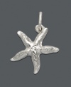 Add a little taste of the tropics to your look. Sterling silver charm by Rembrandt features a textured starfish -- the perfect addition to your charm bracelet or necklace. Approximate drop: 3/4 inch.