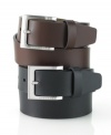 Finish off your dress look with this reversible leather belt from Hugo Boss.