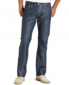 Cool coated denim makes an instant statement. These 514 Levi's jeans are the most modern mix.