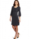 AGB Women's Long Sleeve Round Neck Sweater Dress