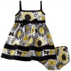 Nannette Baby-Girls Infant Floral Print Poplin Dress With Matching Panty Set