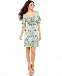Prettier than a spring day, One World's romantic dress looks just right for day or night!