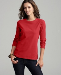 You can never have enough basics, like this stretch-cotton, long sleeve tee from Style&co. At this price, you can afford to stock your closet!