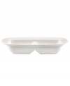 With an elegant white-on-white pattern featuring an embossed vine motif and radiant glaze, the Opal Innocence Carved divided server gets your table set for refined dining every day. Qualifies for Rebate