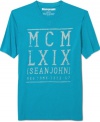 Bring it back... way back. This roman numeral graphic tee from Sean John is truly a classic.