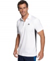 They say you play your best when you feel and look your best. Start your star performance on the court by slipping into this stylish tennis polo shirt from adidas.