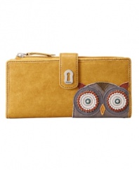 Don't worry, be happy: Fossil's Ruby clutch features hippie-chic designs, bright colors and a fun vibe.