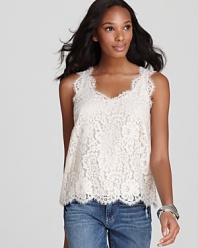 Dressed up or down, this Joie lace top brings romance to every look.