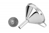 MIU France Polished Stainless Steel Funnel with Strainer