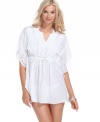 Cover up in style with Raviya's cotton tunic! The eyelet details give it a charming, feminine look. (Clearance)