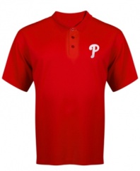 The birthplace of liberty promotes freedom of expression. Cheer on the Phillies in this polo shirt from Majestic Apparel.