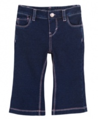 Levi's bring classic jean style to your baby girl with this pair of cute bootcut denim.